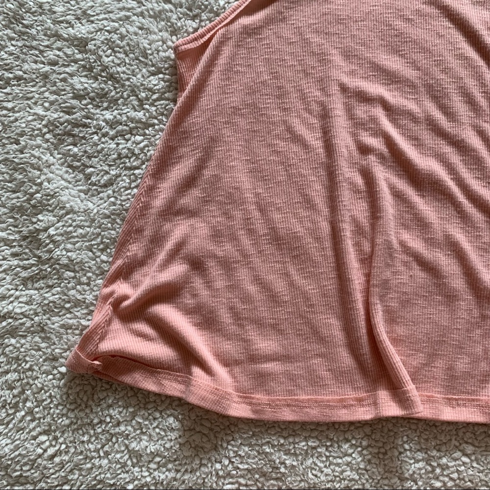 Free People Light Pink Racerback Tank Top Size Medium - Picture 5 of 7